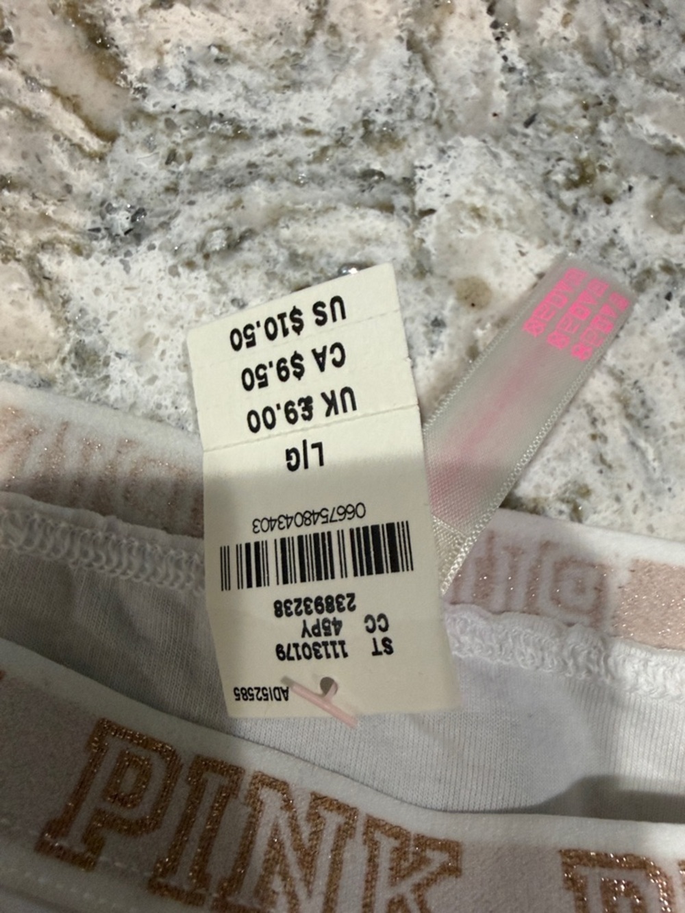 PINK Victoria's Secret White and Gray Camo Hipster Bikini Panty - Picture 3 of 6